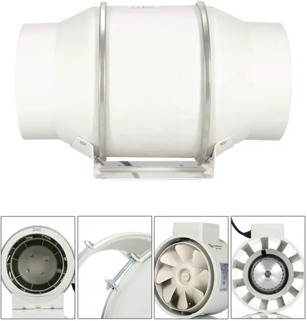 Mixed Flow Fan, 150mm, 220v 50, Plastic - view 4