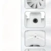 Mixed Flow Fan, 520, CFM, ABS - view 3