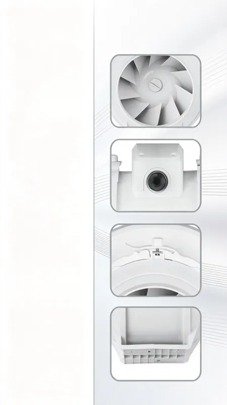 Mixed Flow Fan, 520, CFM, ABS - view 3