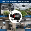Mixed Flow Fan, BIOTE, Inline, 100-240V - view 6
