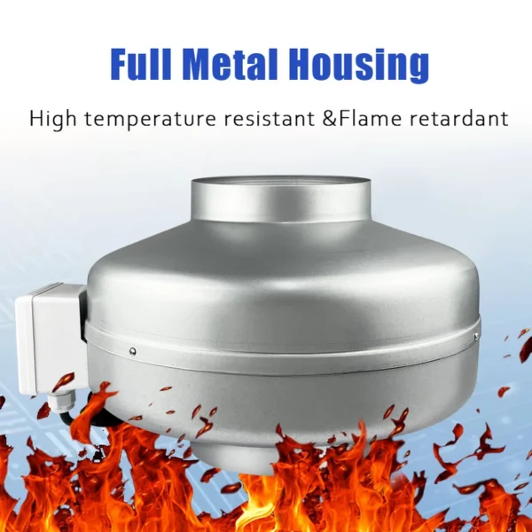 Mixed-flow Metal Duct Fan, DCFAIR, 220V - view 3