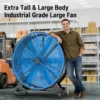 Mobile Hvls Industrial Fan, 900mm, 500W, 100-Speed, GIMEFAN - view 3