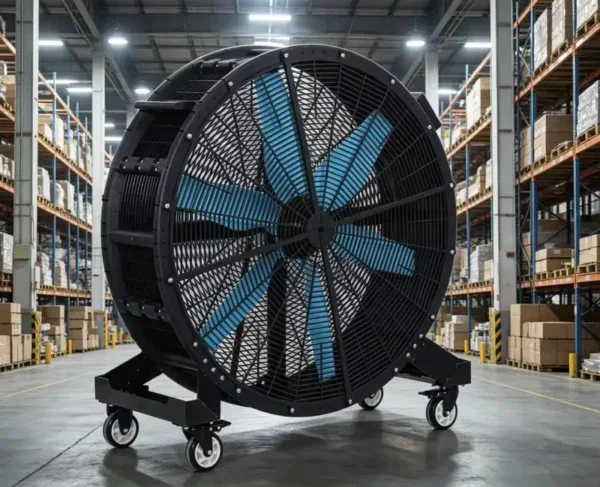 Mobile Portable Drum Fan, Axial, AC 100V~240V, Electric