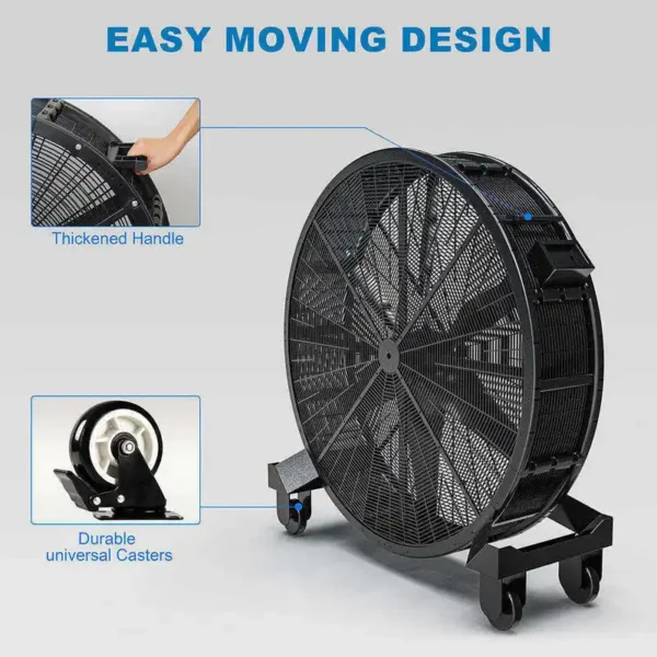 Mobile Portable Drum Fan, Axial, AC 100V~240V, Electric - view 6