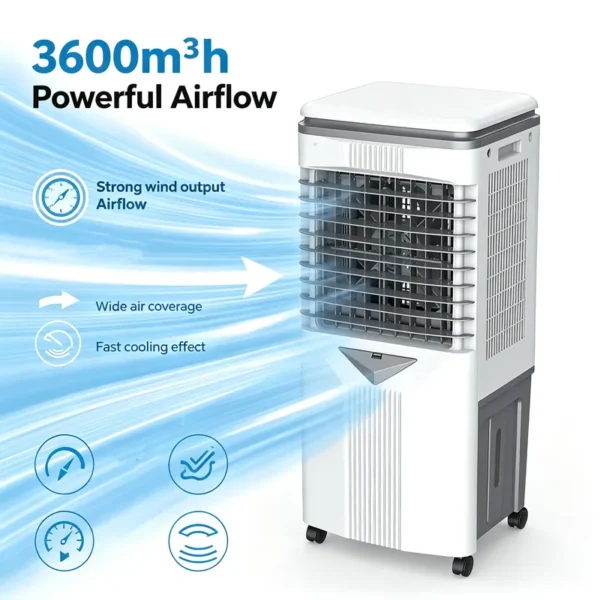 Mobile Standing Fan, Portable, 30L, Solar - view 5
