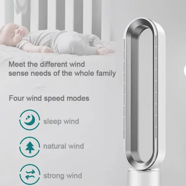 Modern Bladeless Tower, 35, Plastic - view 3