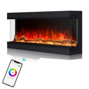 Modern High-end Electric Fireplace, RGB, 110~120V or 220~240V