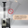 Modern Patio Heater, Stainless, Steel - view 5