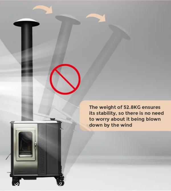 Modern Patio Heater, Stainless, Steel - view 5