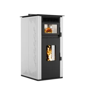 Modern Steel Pellet Stove, PS-100, Metal