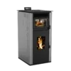 Modern Steel Pellet Stove, PS-100, Metal - view 2