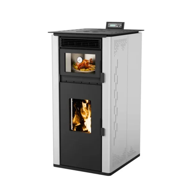 Modern Steel Pellet Stove, PS-100, Metal - view 5