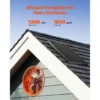 Mount Attic Exhaust Fan, 1300, CFM - view 2