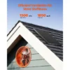 Mount Attic Exhaust Fan, 14-Inch, Solar, 1300, CFM - view 2