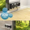 Mount Axial Cabinet Fan, 110-240V, 220CFM, Wall, 3000RPM - view 2