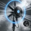 Mount Industrial Mist Fan, Wall, Waterproof - view 2