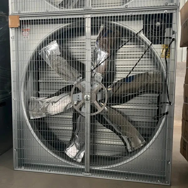 Mounted Axial Exhaust Fan, 1250mm, Wall, Stainless, Steel - view 2