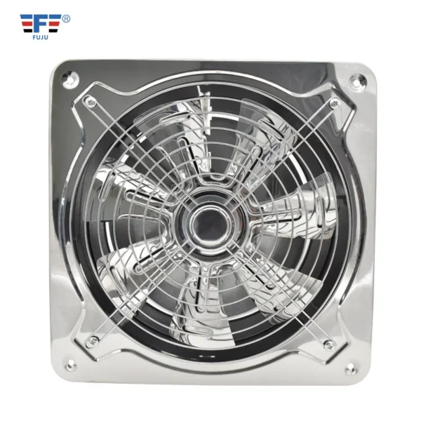 Mounted Axial Exhaust Fan, Stainless, Steel, Wall - view 2