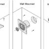 Mounted Bathroom Exhaust Fan, 150mm, 110V/60Hz, Plastic, Wall - view 5