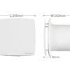 Mounted Bathroom Exhaust Fan, 150mm, 110V/60Hz, Plastic, Wall - view 6