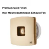 Mounted Bathroom Exhaust Fan, Wall, 100mm, ABS