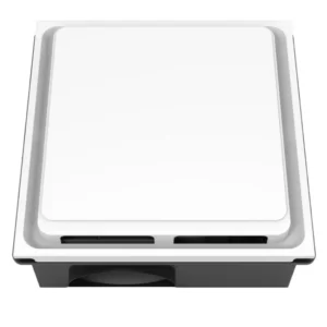 Mounted Bladeless Exhaust Fan, Ceiling, Plastic