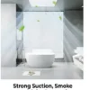 Mounted Bladeless Exhaust Fan, Ceiling, Plastic - view 2