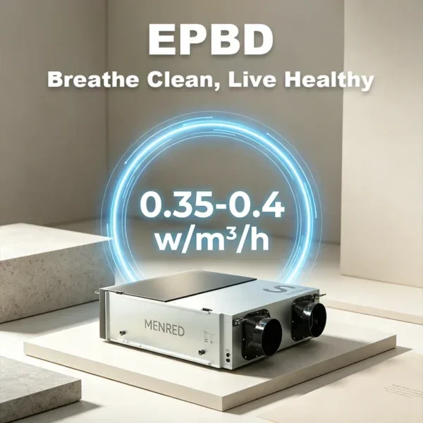 Mounted Heat Recovery Ventilator, S5, ERV, 350m³/h, Ceiling - view 3