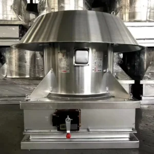 Mounted Industrial Exhaust Fan, Aluminum, Axial, Roof