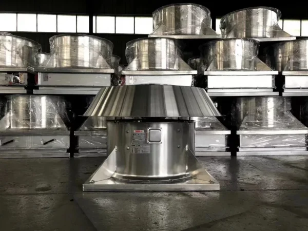 Mounted Industrial Exhaust Fan, Aluminum, Axial, Roof - view 2