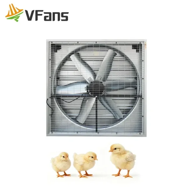 Mounted Industrial Exhaust Fan, Steel, Wall