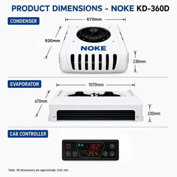Mounted Truck Refrigeration Unit, T-KD-360, 2650W - view 3