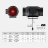 Multi-blade Industrial Cooling Blower, Plastic, 110V or 220V - view 5