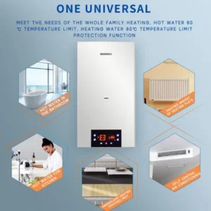 Natural Gas Convector Heater, Wall, 249ft