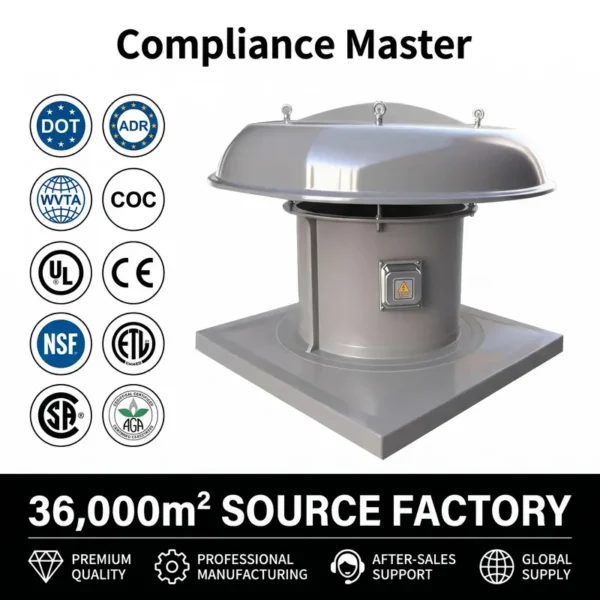 Negative-pressure Industrial Exhaust Fan, fiberglass