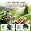 New Design 30000mAh Rolling Suitcase Mist Spray Fan Portable Outdoor Cooling Fan with 30L - view 3
