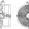Noise External Rotor Motor, 220V, 400V, 100W-260W, Axial - view 4
