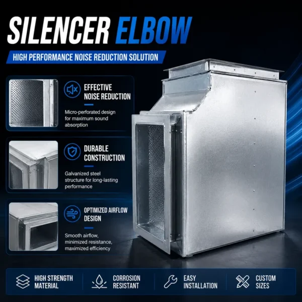Noise Reduction for Fan, Steel, Galvanized sheet