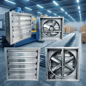 Oemodm Poultry Exhaust Fan, 220V, Wall, Axial, Steel
