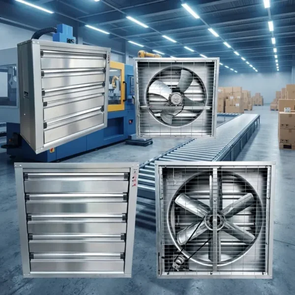 Oemodm Poultry Exhaust Fan, 220V, Wall, Axial, Steel