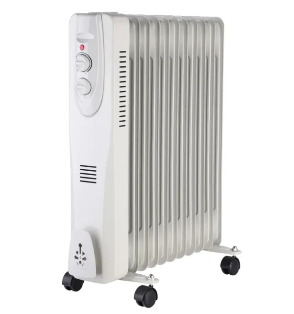 Oil Filled Radiator, 1500W, Portable, 12H
