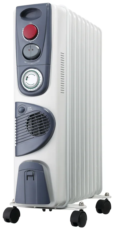 Oil Filled Radiator, 5/7/9/11/13/15fins, 1000-2800W, Plastic - view 4