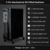 Oil Filled Radiator, Portable, 11-Fin, 2500W - view 3