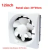 Oil Fume Exhaust Fan, Wall, 220V, 45W(0.06hp) - view 2