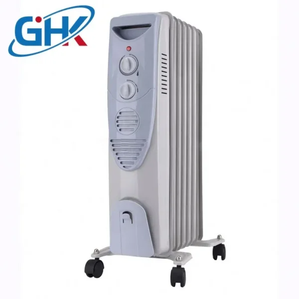 Oil Heater, 2500W, 220-240V, Electric - view 2