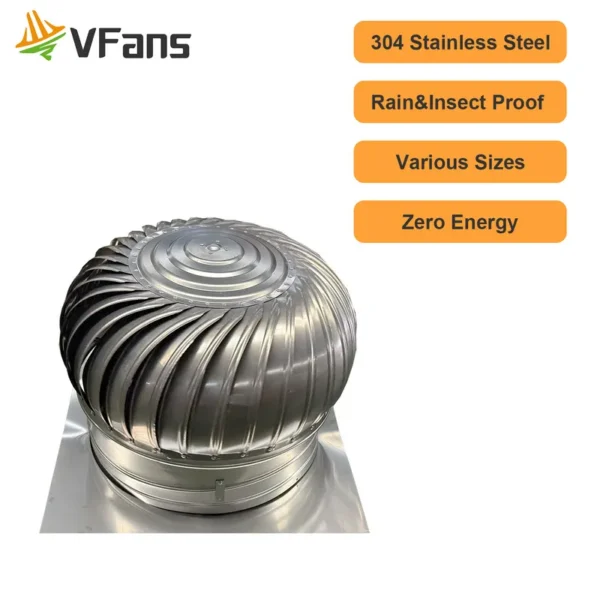 Operation Roof Turbine Ventilator, No Electricity - view 3