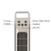Oscillating Air Cooling Fan, 50 W(0.07hp), Plastic - view 3