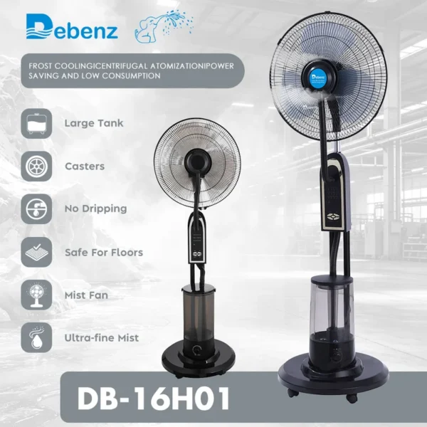 Oscillating Floor Fan, 220, 4L - view 5