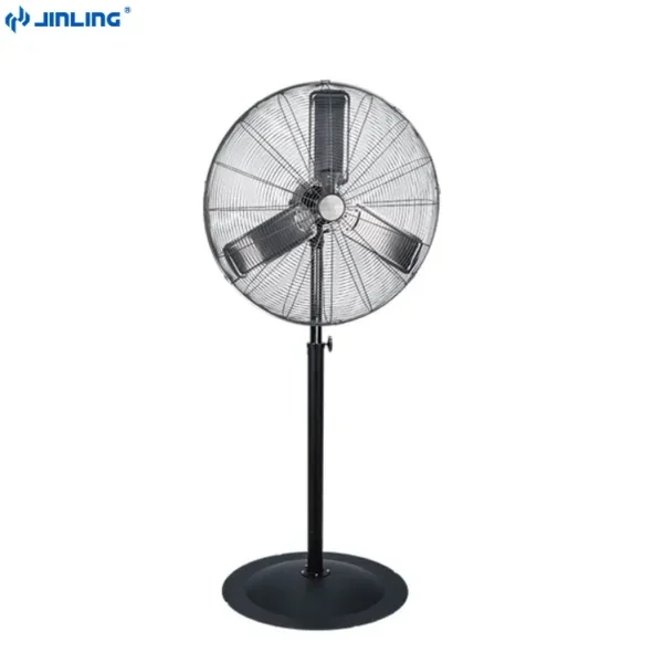 Oscillating Stand Fan, 120V, 180 W(0.24hp), Metal