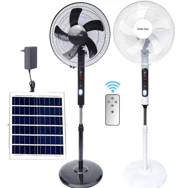 Oscillating Stand Fan, Solar, Solar Panel +DC, 25 W(0.03hp) - view 3
